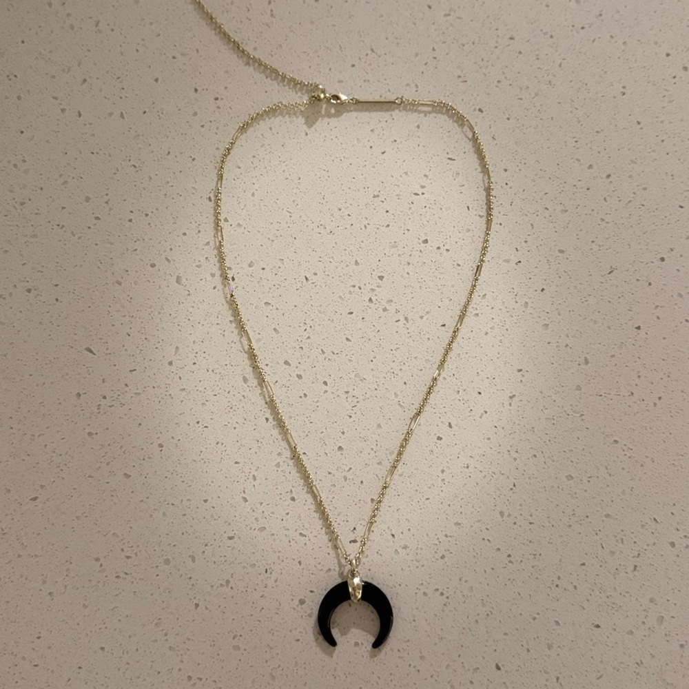 Kendra Scott Yellow Rose Obsidian Necklace